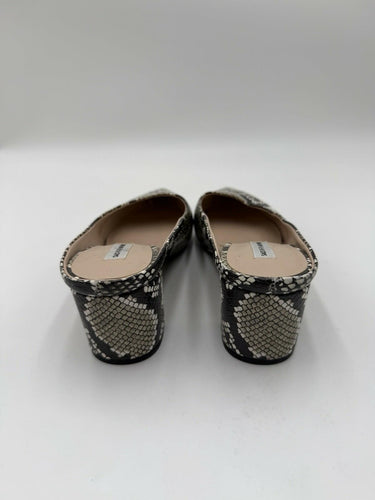Women’s Saks Fifth Avenue snake print Point Toe Block Heel mules Size 7M
