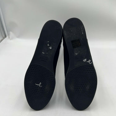 Women’s Stuart Weitzman Hidden Wedges black stretch suede tall boot Size 7.5M Stuart Weitzman