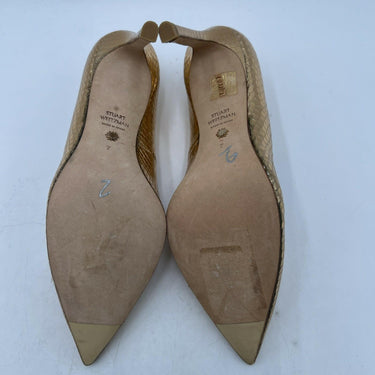 Women’s Stuart Weitzman snake-embossed stiletto pump Size 7 Stuart Weitzman