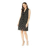 Tribal Crinkle Woven Sleeveless Neck Tie Dress (Black) Women's Dress SIZE M Tribal