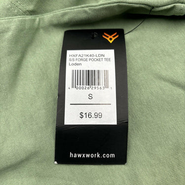 NWD Hawx Men's Solid Forge Short Sleeve Work Pocket T-Shirt Loden Size S