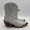 Women’s Idyllwind Wheels Western White Leather Pull On Ankle Boots Size 7B Idyllwind