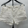 Levi's 501 Shorts White Denim Cutoff Frayed Hem High Rise Short Womens Size W30 Levi's