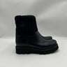 Women’s Moncler Ginette knit-cuff rubber rain boots in black Size 35 Moncler
