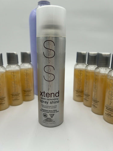 Simply Smooth Xtend Keratin Color Lock Conditioner Shampoo Spray Shine Lot Of 14 Simply Smooth