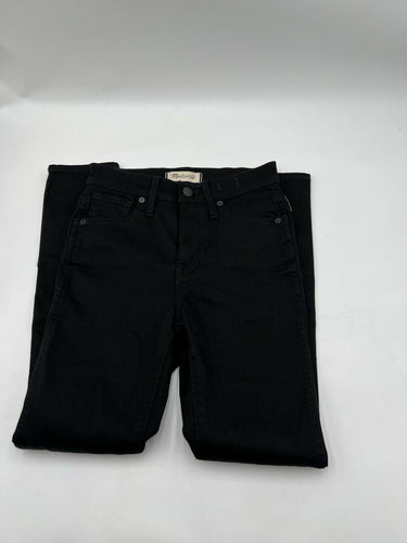 Madewell 10" High-Rise Skinny Jeans Womens Black Denim Stretch Classic 23P Madewell