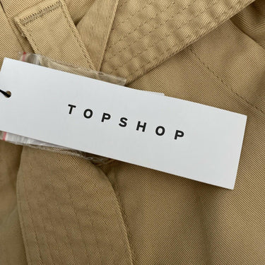 NWT TOPSHOP Rory Paperbag Waist Utility Trousers Size 12