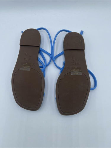 Women's Mix No. 6 Jacop Blue Strappy Flat Casual Flats Sandals Size 6M Mix No. 6