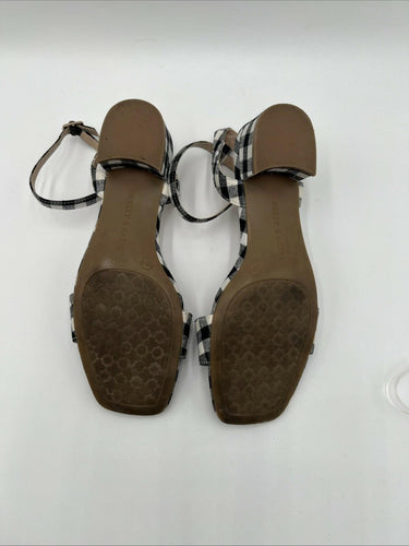 Pre-Owned Kelly & Katie Olivina Sandal Black/White Size 6.5M Kelly
