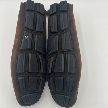 Men’s Saks Fifth Avenue Horsebit Skip On Brown Leather Loafers Size 11.5M Saks Fifth Avenue