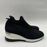 Mix No. 6 Tanna Black Stretch Knit Slip-On Wedge Sneaker Size 8M Mix No. 6