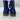 SAINT Mens Blue Suede Canvas Lace Up Combat Boots Gum Sole Work Boots 11 &Work
