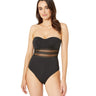 JETS by Jessika Allen Women's Aspire Bandeau One Piece Swimsuit, Black Size 6 Jets by Jessika Allen