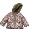 NWT SAM EDELMAN Little Girl's Sunbeam Faux Fur Quilted Puffer Size 2T Sam Edelman