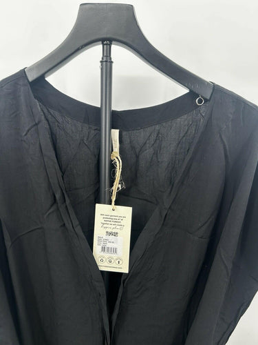 Malai Women’s black romper V-neckline tie-waist detail Size L
