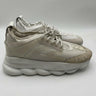 Men’s Versace Chain Reaction sneakers in white mesh and suede Size 41 Versace