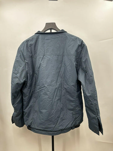 Chouyatou bomber Blue Men’s jacket Full Zipper Fleence-lined Interior Size M Flight