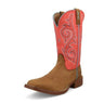 Twisted X Women's 11" Tech X Boot Wide Square Toe Distressed Saddle Salmon 5.5 B Twisted X