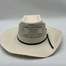 Cody Johnson by Resistol Natural Straw Cowboy Hat Vented Crown Wide Brim 7 1/2 Cody Johnson