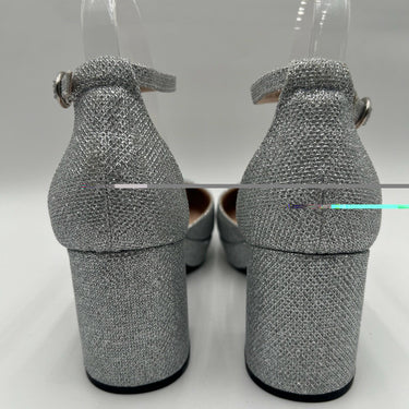 Mix No. 6 Charlotte Pumps Women's Sliver Canvas Size 8.5 W Mix No. 6