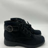 Munro FINNLEY Black Suede Combat Ankle Boot Womens SIZE 7 N Munro