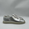 Women’s Saint Laurent Andy low-top sneakers in metallic silver Leather Size 39 Saint Laurent