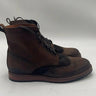 CIRCLE G MEN'S OXFORD ROUND TOE COMBAT BOOTS BROWN LEATHER SIZE 9M Circle G