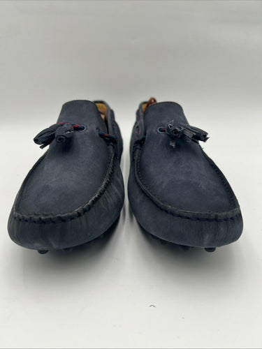 Men’s Saks Fifth Avenue loafers blue suede and tassel Size 11M Saks Fifth Avenue