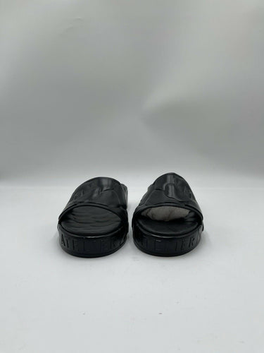 Valentino Garavani Atelier 03 Rose platform slide sandals black rubber Size 36 valentino