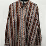 Rank 45 Men’s Southwestern Striped Print Long Sleeve Western Shirt Size XL Rank 45