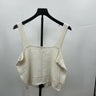 NWOT Shyanne Ivory Knit Crop Top Lace Up Front Western Boho Country Festival  XL Shyanne