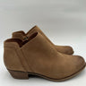 Women's Lucky Brand Barlina Side Zip Bootie Brown Leather Size 9.5W Lucky Brand