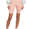 BP. High Waist Bike Shorts, Ivory- Coral Tarry Floral SIZE L BP.