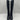 Cole Haan Women's Rianne Tall Boots (65mm) in Black and Python Print Leather 5B Cole Haan