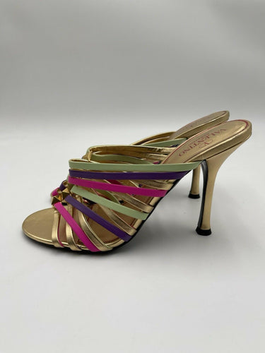 Valentino Garavani 'Rockstud' 100mm strappy mules Heels Size 36.5 Valentino