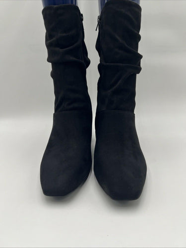 Kelly & Katie Women’s Galini Ankle Boots Black Faux Suede Size 9.5 M Kelly & Katie