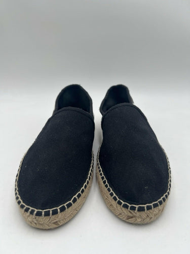 Off-White Diagonal Stripes espadrilles Men's black and white canvas Size 41