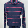 Abound Womens Purple Pink Striped Long Sleeve Turtleneck Pullover Sweater XXS Abound