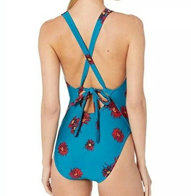 NWT Volcom Women’s Good to Grow One-Piece Stormy Swimsuit Blue Size XL Volcom