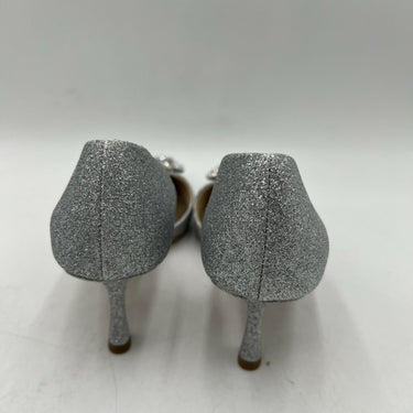 Women’s Badgley Mischka Fabia II Pump in silver glitter Size 5.5 Badgley Mischka