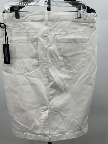 BlankNYC Denim Skirt Womens White Pencil Midi Stretch White Jean Skirt NWT 31 BLANKNYC