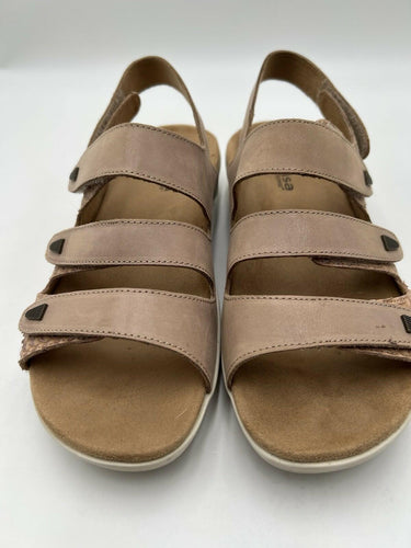 Hälsa Footwear Damaris Comfort Sandals Beige Leather Slingback 10M Footwear