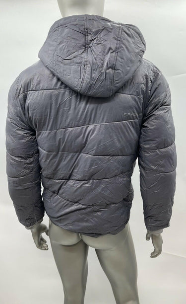 Boys Spyder Full Zip Puffer Jacket Color Gray Size XL