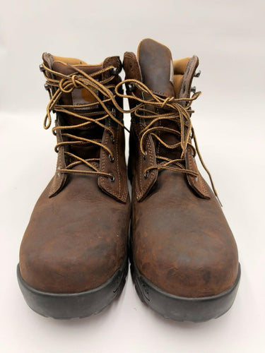 Carhartt Men’s Brown Leather 6” Work Boots Oil Slip Resistant Wide Size 13