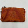 Kipling Pouch Wallet Orange Nylon Zip Tri-Fold Wristlet Clutch Small Kipling