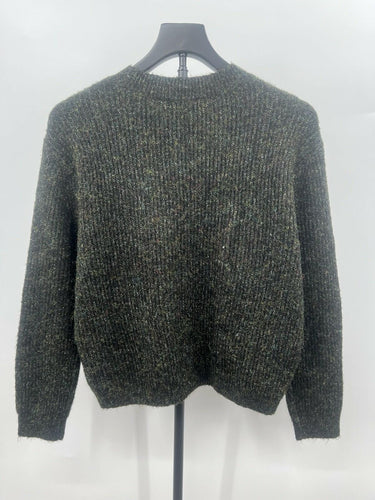 BP. Black Marled Knit Cropped Sweater Womens Confetti Ribbed XS BP
