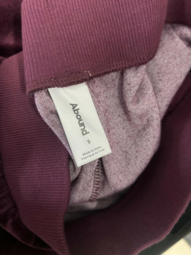 Abound Jogger Pants Womens Burgundy Velour Velvet Lounge Stretch Comfy NEW S