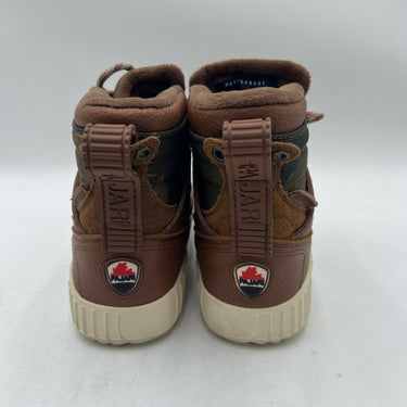 Pajar Peacemaker Faux Fur Lined Leather Sneakers Brown Size 8-8.5