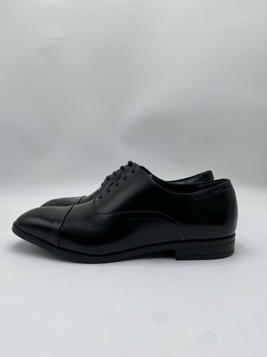 Bally black leather cap-toe Lace Up Oxford shoe Size 9.5D
