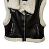NWT Women’s Mark Edwards Studio Faux Fur Full Zip Black Vest Size XS Mark Edwards Studio
